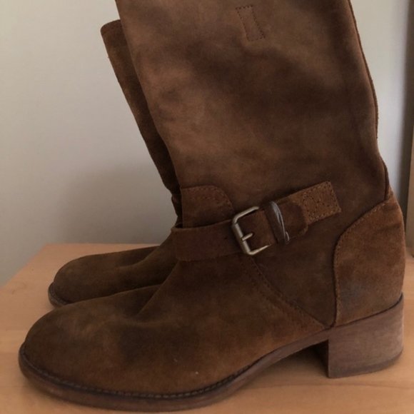 J. Crew Ryder Suede a Buckle Boots - Picture 11 of 12